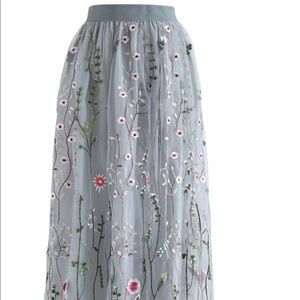 Chicwish embroidered skirt